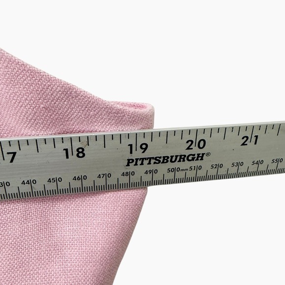 J. Crew Pink Linen Lace Up Sleeveless Midi Dress Pink Women's Size 12 - Picture 10 of 11